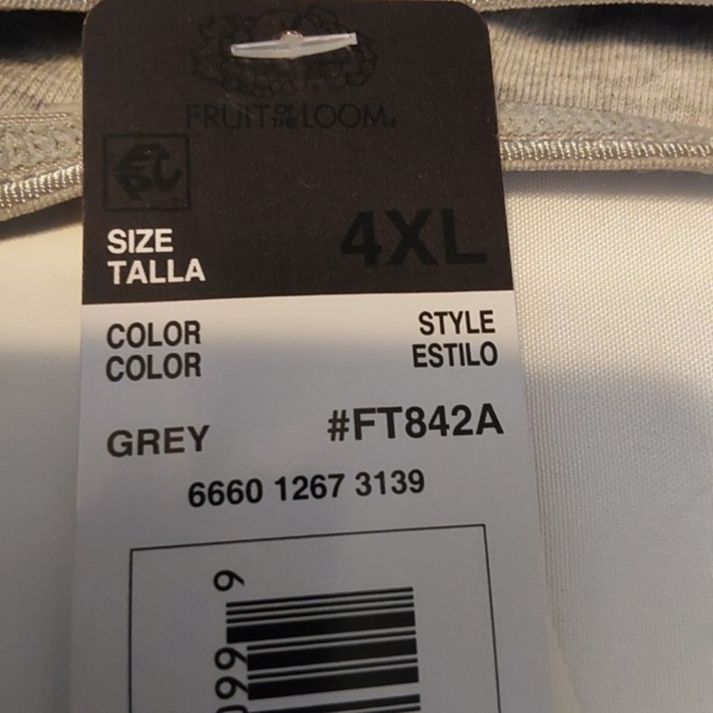 NWT-Fruit Of The Loom Women's 4XL Grey‎ Wirefree Back Smoothing Bralette - Picture 9 of 10